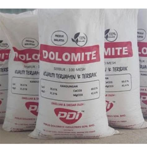 Dolomite PDI 100 Mesh Kapur Pertanian Perawat PH Tanah REPACK 1KG