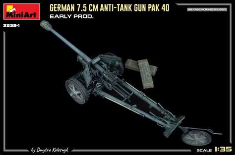 New Photos Of Kit 35394 GERMAN 7 5CM ANTI TANK GUN PAK 40 EARLY PROD