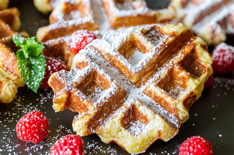 The Easiest Liege Belgian Waffles Video Momsdish