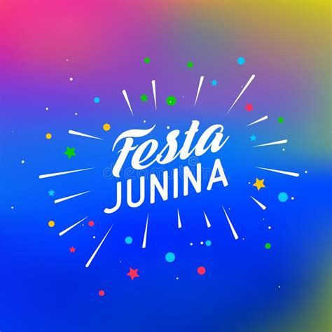 Fondo Colorido De La Celebraci n Del Junina De Festa Ilustración del