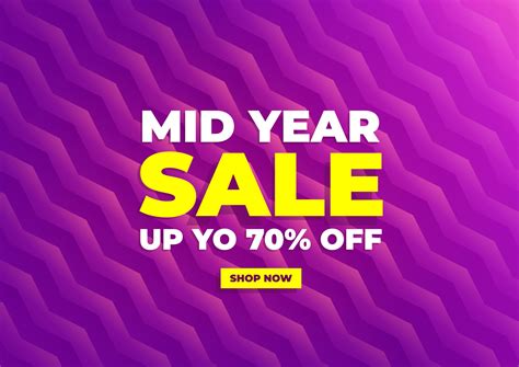 Mid Year Sale Summer Sale Banner Purple Background Special Offers And