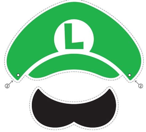 Print Luigi Hoed Super Mario Bros Party Mario Bros Party Super