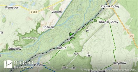 Rezerwat S Oneczne Wzg Rza Mapa Szlak W Turystycznych Mapa