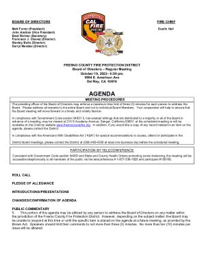 Fillable Online Fresno County Fire Protection District Fax Email Print