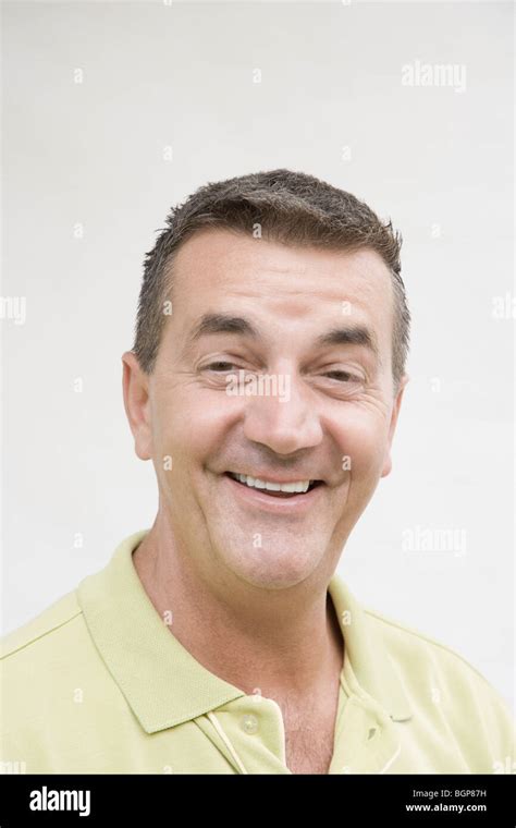 Portrait Of A Mature Man Smiling Stock Photo Alamy