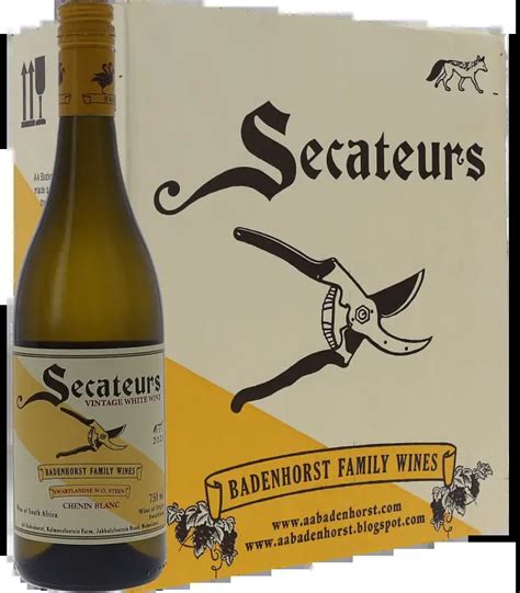 Ultra LiquorsBADENHORST SECATEURS CHENIN BLANC 750ML X 6