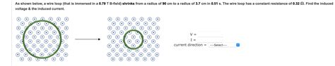 Solved voltage & the induced current. | Chegg.com