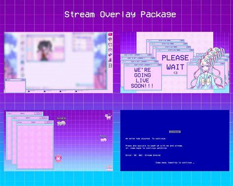 Needy Streamer Overload Themed Stream Overlay Package Overlay