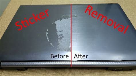 How To Sticker Removal From Laptop Youtube