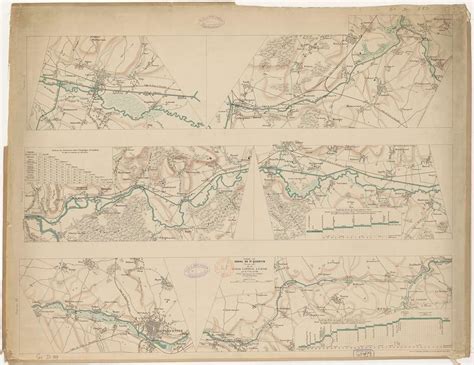 Carte Du Canal De St Quentin Versant Sud Et Du Canal Lat Ral L Oise