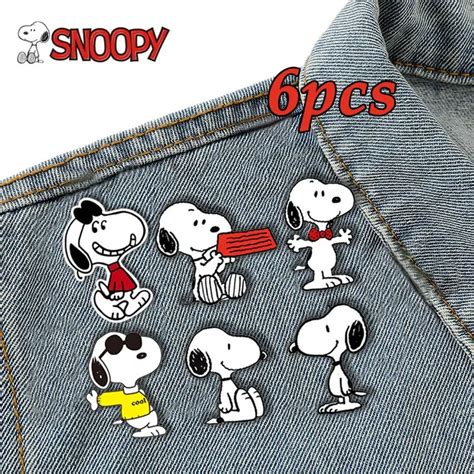 Broche Bonito De Snoopy Insignia De Dibujos Animados Japoneses De Anime