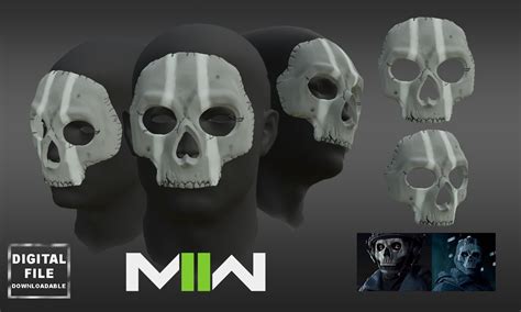 Ghost Simon Riley Mask Cod Modern Warfare Warzone D D Model D