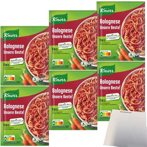 Knorr Fix Bolognese Unsere Beste 6er Pack 6x38g Beutel Usy Block