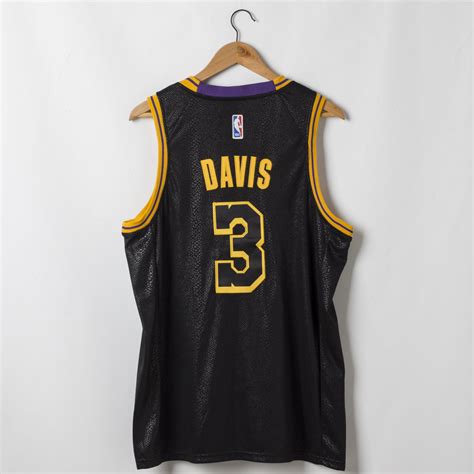 Anthony Davis #3 Los Angeles Lakers Black Mamba Inspired City Jersey