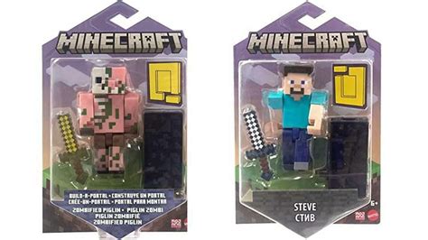 Set Of 2 Minecraft Build A Portal 325 In Figures Zombified Piglin