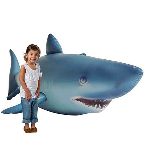 Inflatable Shark Lifelike Large Shark Week Gifts Inflatable Shark