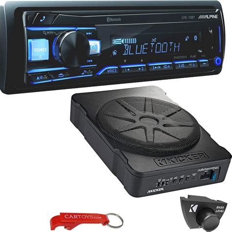 Amazon Alpine UTE 73BT Bluetooth Car Stereo And Kicker 46HS10