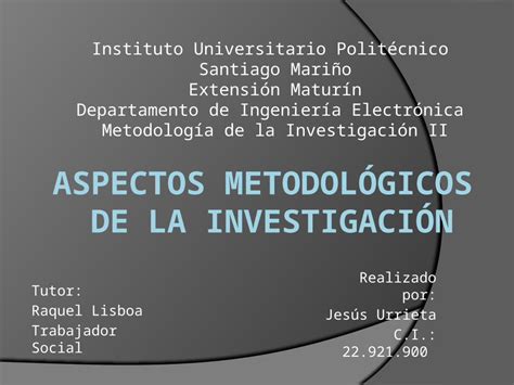 PPTX Aspectos metodológicos de la investigación DOKUMEN TIPS