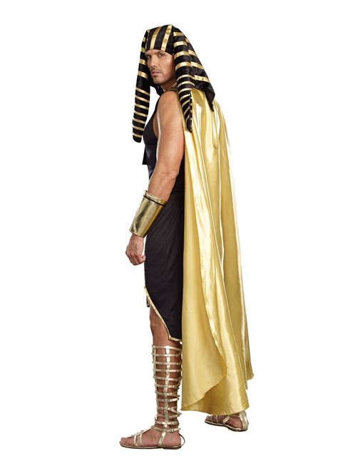 Men's King of Egypt King Tut Costume, Black/Gold, Medium in 2022 | Egyptian headpiece, Fashion ...