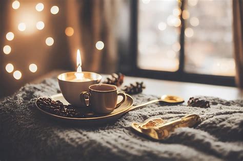 Premium Photo Cozy Winter Or Autumn Morning At Home Swedish Hygge