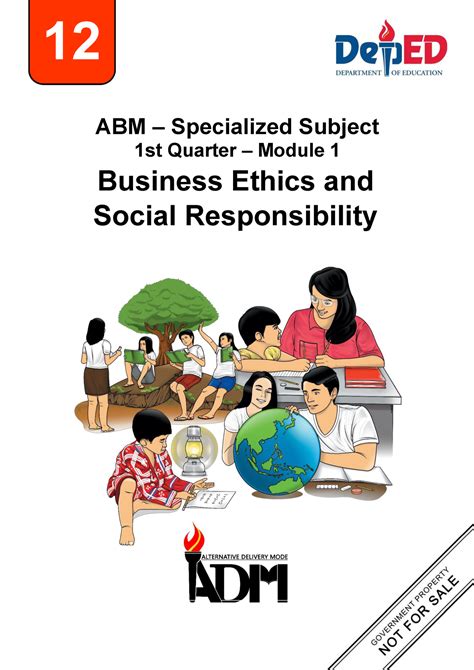 Business Ethics Social Responsibility 12 Q1 W1 Mod1 12 ABM