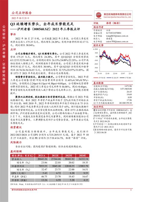 2022年三季报点评：q3延续增长势头，全年成长势能充足