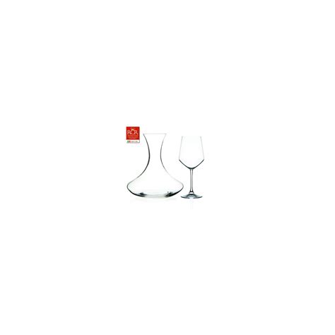 Set Universum 7 Pezzi Con Decanter 2 Lt E 6 Calici Per Vino Rosso 55 Cl