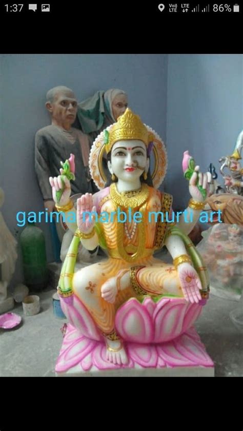 Pure White Marble Laxmi Statue Home At Rs 6000 In Alwar ID 22837129573