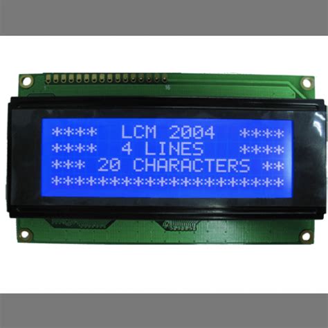 20x4 Alphanumeric Lcd Display With Blue Backlight