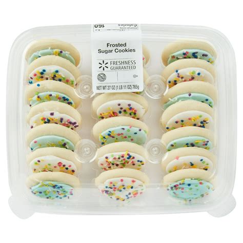 Freshness Guaranteed Frosted Sugar Cookies, 27 oz, 20 Count - Walmart ...