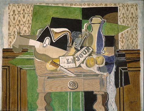 Artwork Replica Still Life With Le Jour 1929 By Georges Braque