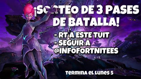 Infopico Fortnite On Twitter Sorteo Pases De Batalla De La