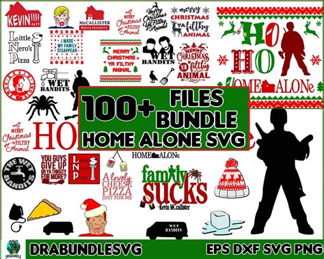 100 Home Alone Svg Bundle Wet Bandits Christmas Svg Bundle Layered