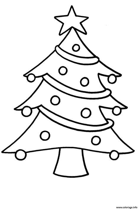 Coloriage Sapin De Noel Facile Pour Enfants