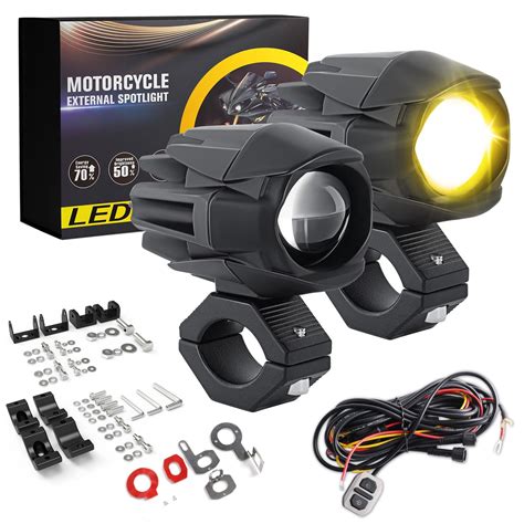 Amazon Braveway Motorcycle Fog Lights W Lm Modes Strobe