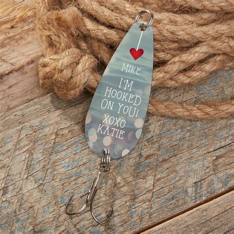 I M Hooked On You Personalized Fishing Lure Father S Etsy