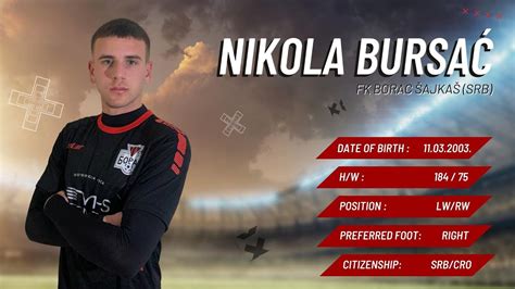 7 Nikola Bursać FK BORAC Šajkaš HIGHLIGHTS 2023 24 YouTube