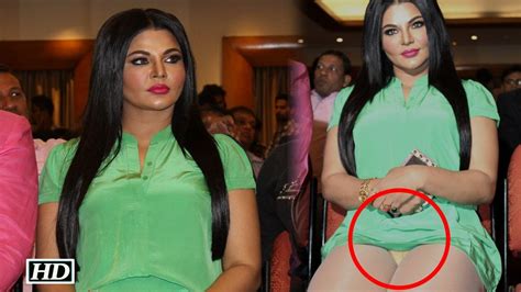 Oops Rakhi Sawant S Wardrobe Malfunction Video Dailymotion