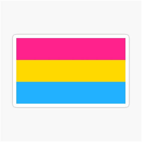 Pansexual Pride Flag Sticker By Skr0201 Redbubble