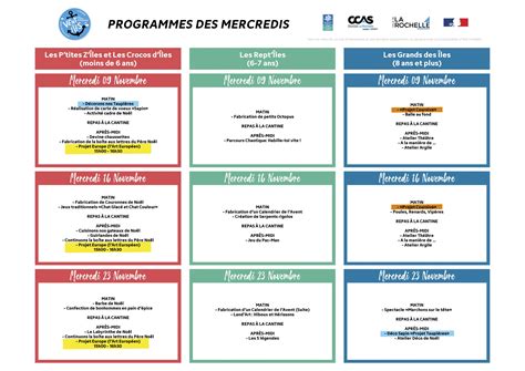 Programmes Des Mercredis De Novembre D Cembre Centre Social