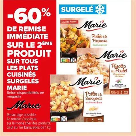 Offre Plats Cuisin S Surgel S Cassegrain De Remise Imm Diate Chez