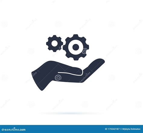 Repair Icon Setting Icon Vector Tools Cog Gear Sign Isolated On