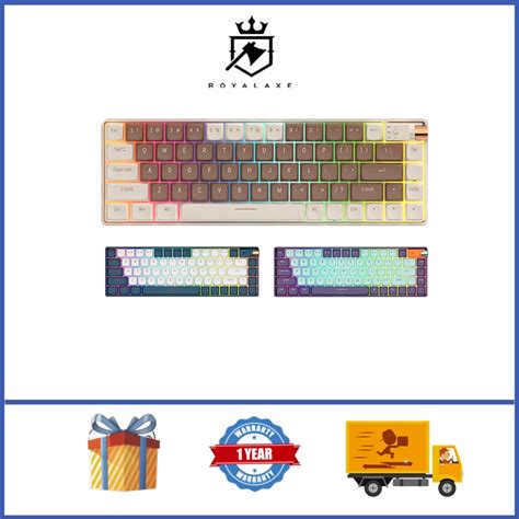 Royal Axe R68 Wireless Mechanical Keyboard 65 Layout RGB Backlight Hot Swap Gaming Keyboard
