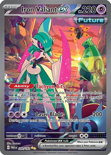 Iron Valiant Ex Sv Paradox Rift Pokemon