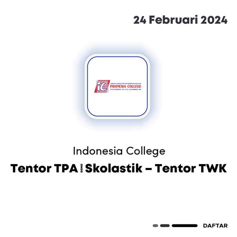 Tentor TPA Skolastik Tentor TWK Loker Jakarta