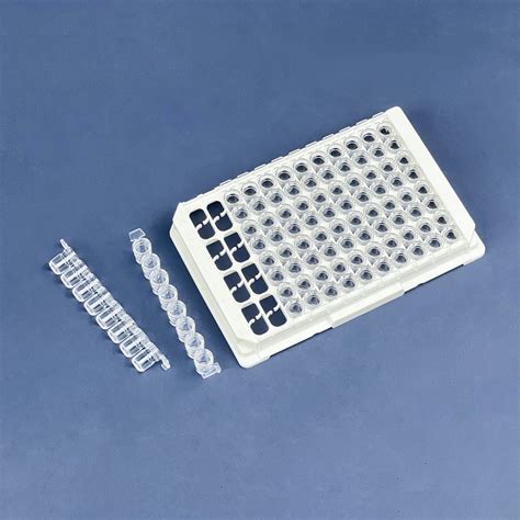 Laboratory Grade Well Elisa Plate Detachable Cell Culture Clear Tube