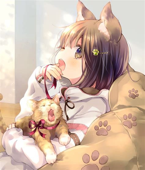 猫の日 スーパー猫の日 にゃんにゃんにゃんの日 にゃんにゃんにゃんに」玖珂つかさのイラスト