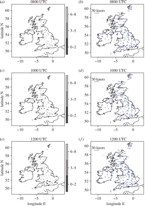 Ace Total Cloud Cover Amount At Midas Stations Oktas And Bdf