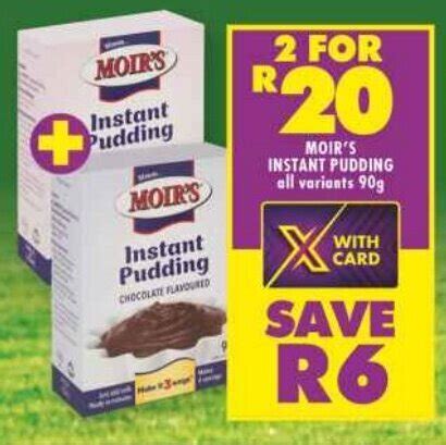 Moir S Instant Pudding All Variants G Offer At Shoprite