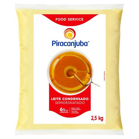 Leite Condensado 2 5 Kg - Leite Condensado Semidesnatado Bag 2,5Kg Piracanjuba - Cantinho Doce ...